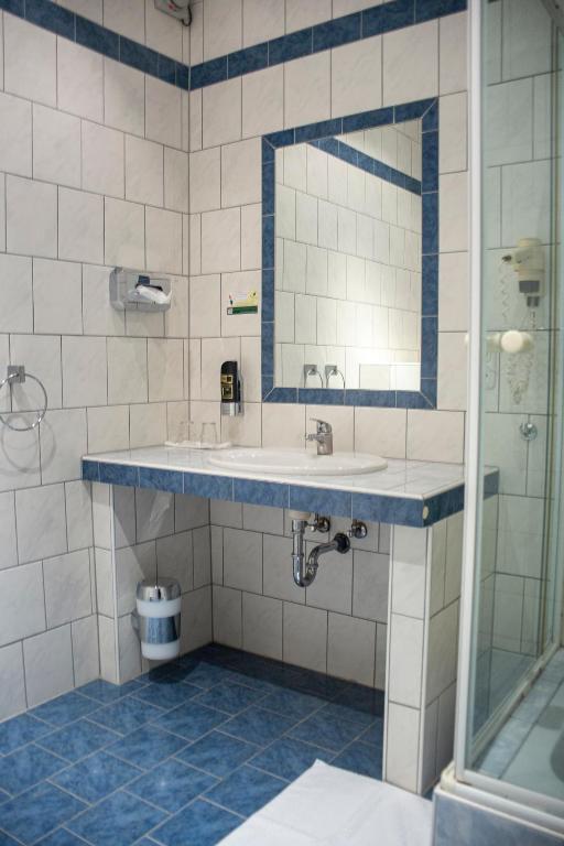 Koupelna v ubytování Trend Lokal-Rooms-Bar