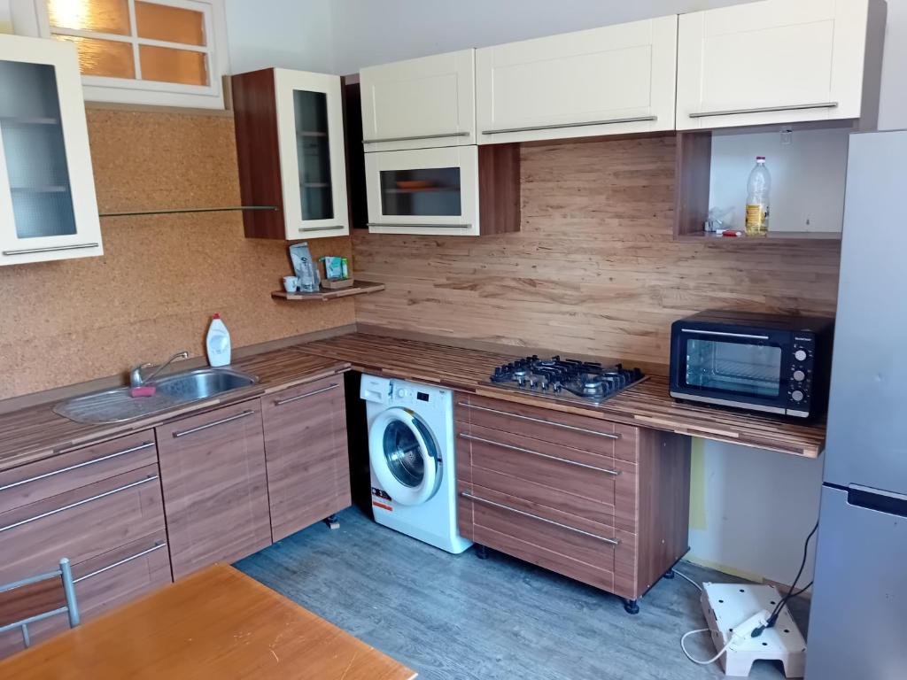 Kuchyň nebo kuchyňský kout v ubytování Holub apartment in city centrum