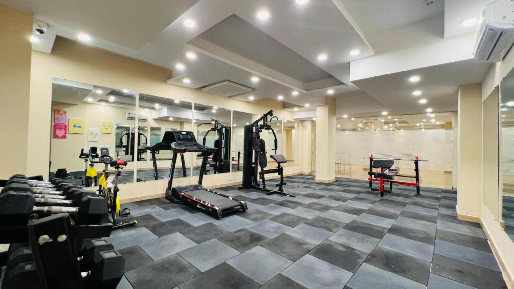 Fitness centrum a/nebo fitness zařízení v ubytování BluO Medicity - Hotel Gurgaon