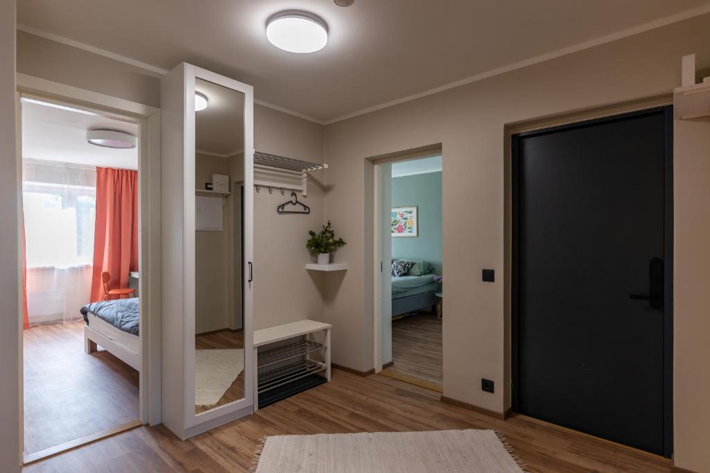 Postel nebo postele na pokoji v ubytování Kalda apartment