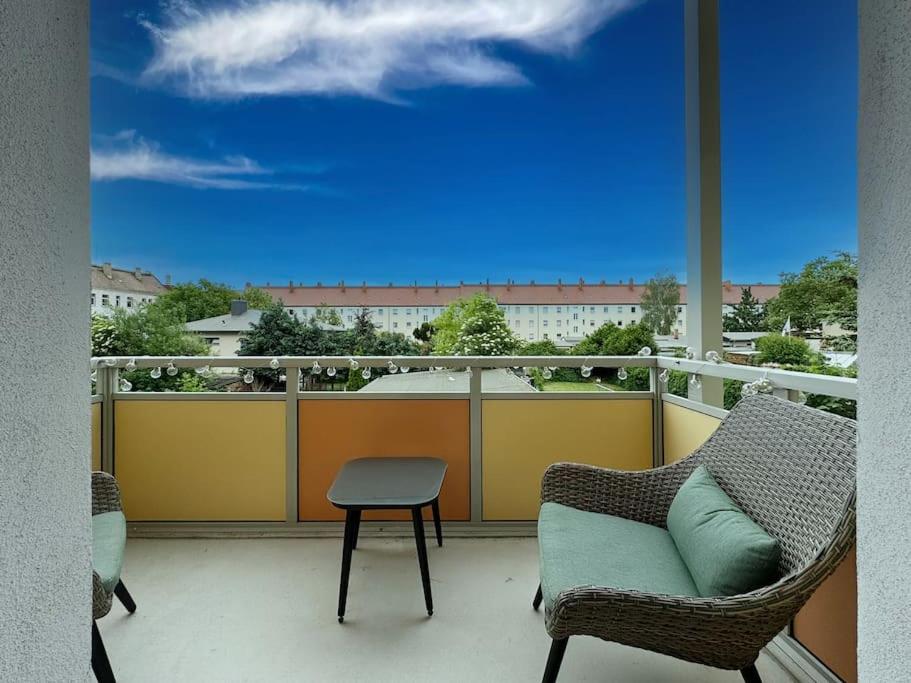Balkón nebo terasa v ubytování Morgensonne in Schönebeck