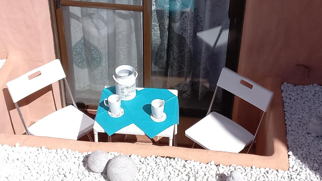 Balkón nebo terasa v ubytování Sonne und Meer - Anafi Guestroom