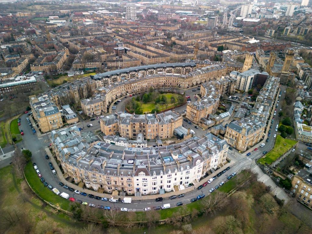 Nespecifikovaný výhled na destinaci Glasgow nebo výhled na město při pohledu z hostelu