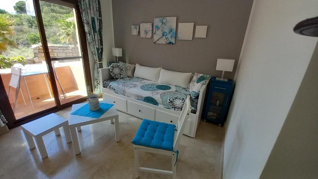 Posezení v ubytování Sonne und Meer - Anafi Guestroom