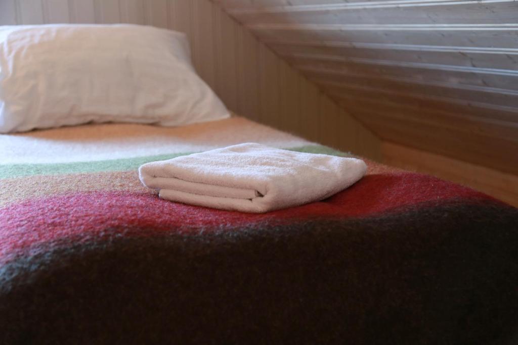 Postel nebo postele na pokoji v ubytování Eldhraun Holiday Home