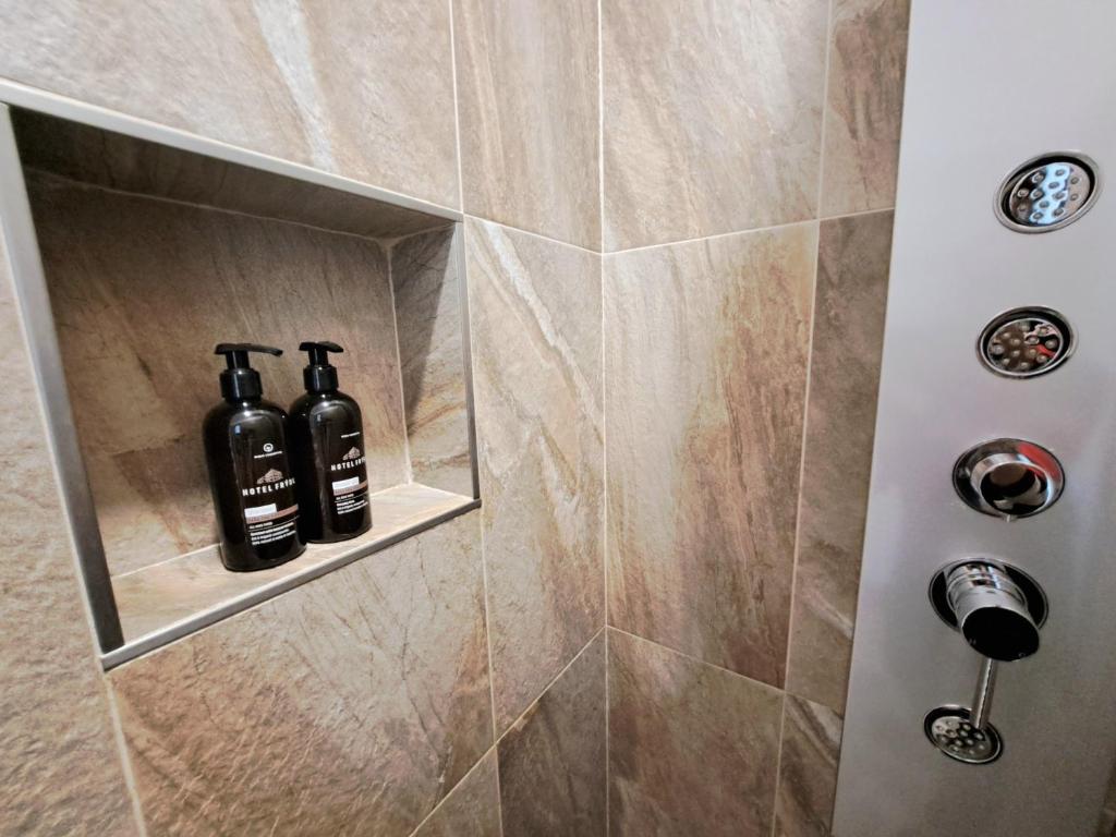 Koupelna v ubytování Hotel Frýdl