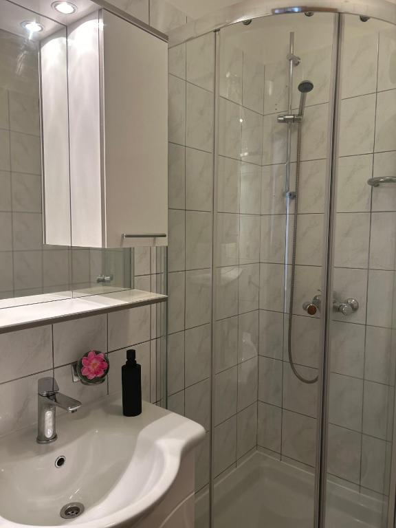 Koupelna v ubytování Villa Kiki