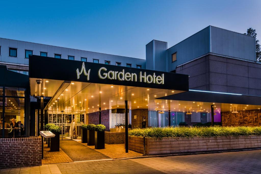 a building with a sign that reads my garden hotel at Bilderberg Garden Hotel in Amsterdam