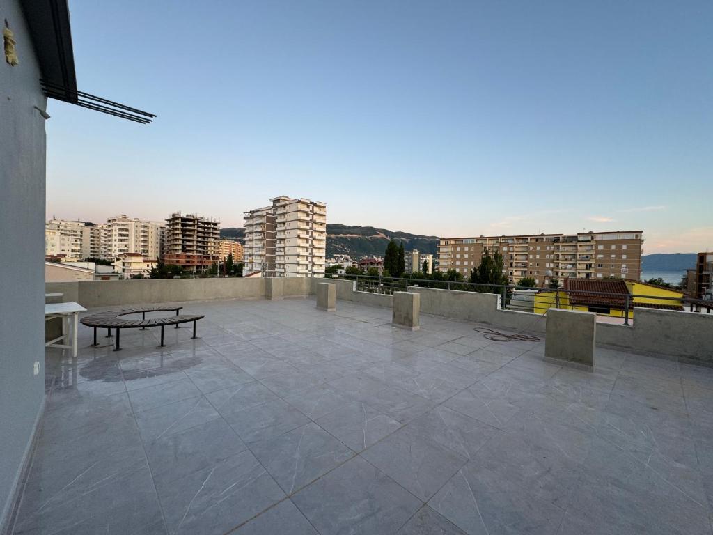 Balkón nebo terasa v ubytování Angelo Agapi Rooms Vlore