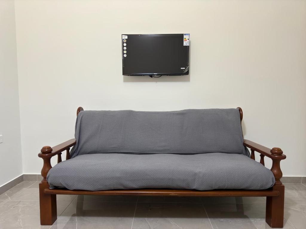 TV a/nebo společenská místnost v ubytování Angelo Agapi Rooms Vlore