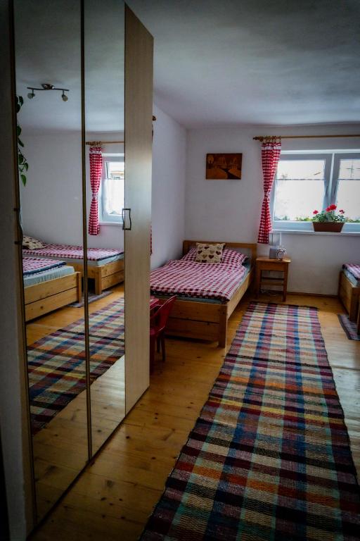 Postel nebo postele na pokoji v ubytování Chalupa KLÁRA -Liptov
