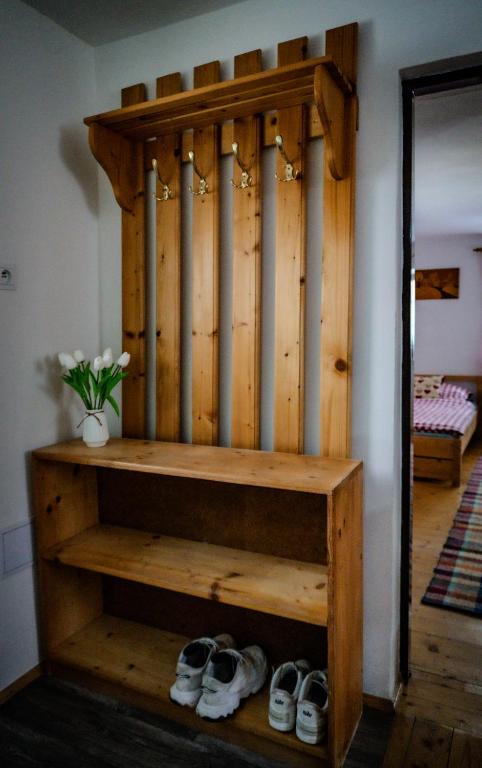 Postel nebo postele na pokoji v ubytování Chalupa KLÁRA -Liptov
