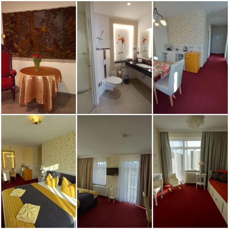 Postel nebo postele na pokoji v ubytování Dampfschiffhotel