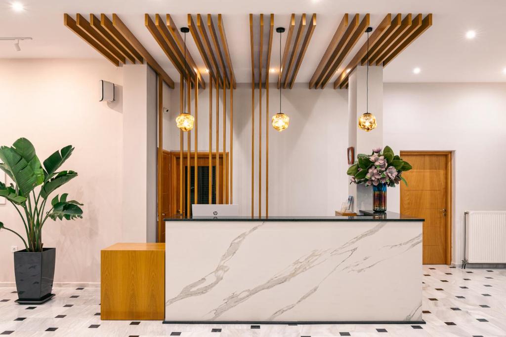 Vstupní hala nebo recepce v ubytování Danae Hotel