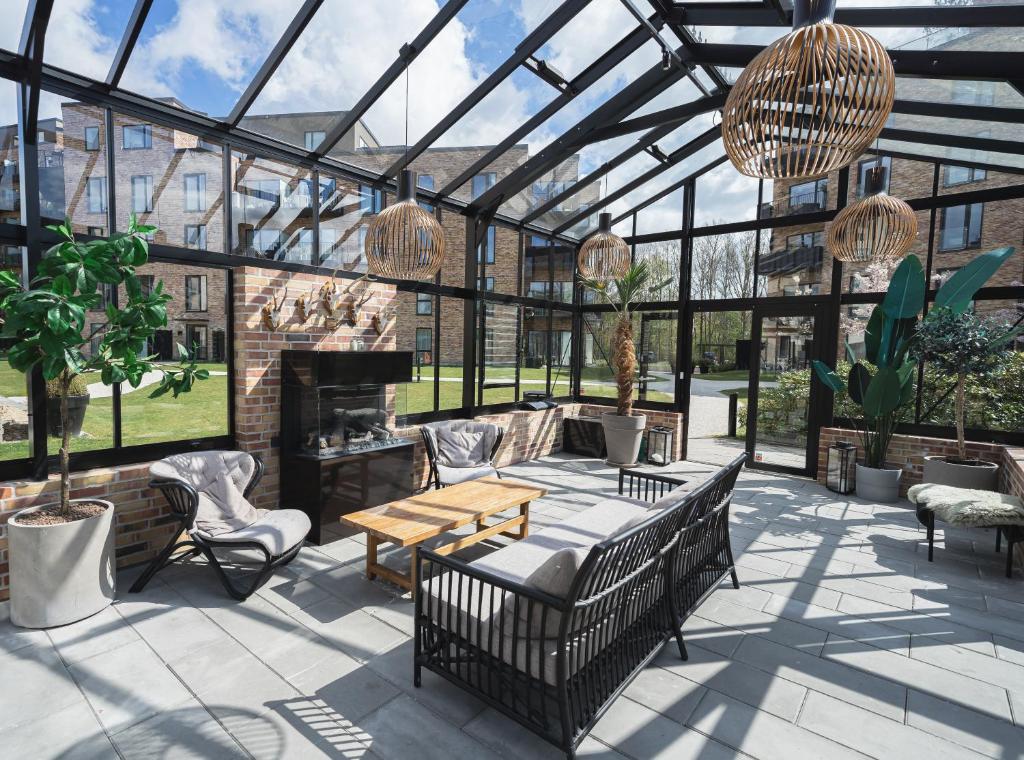 Posezení v ubytování Topclass 2-bed in Odense