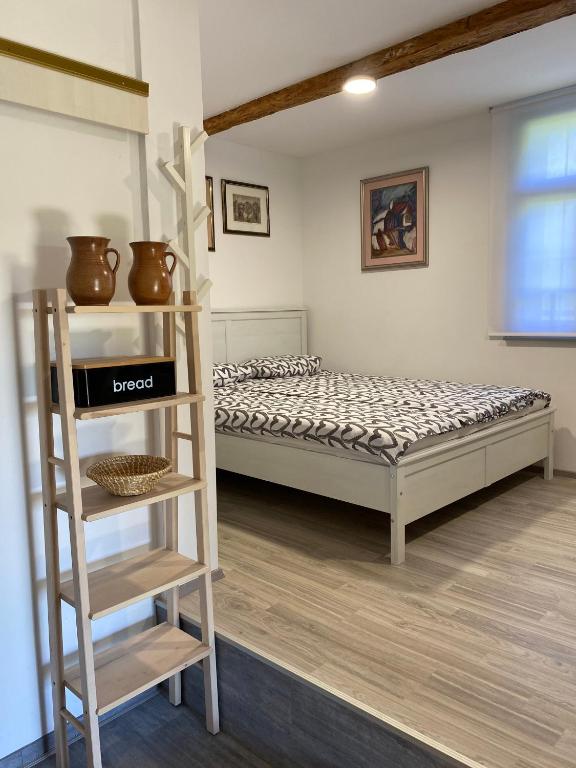 Postel nebo postele na pokoji v ubytování Goričko view house