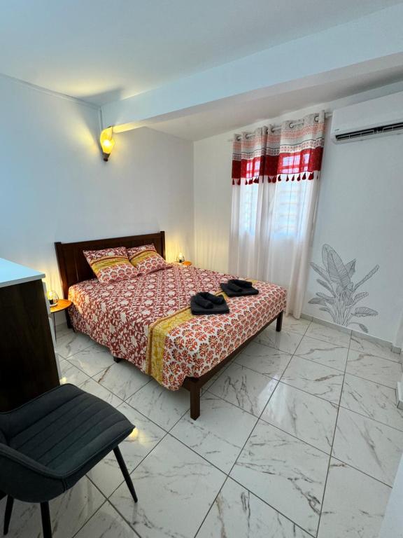 Voodi või voodid majutusasutuse Villa 4 ch 140 m2 avec vue sur mer et le tombolo toas