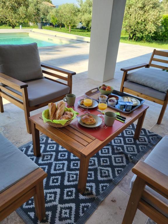 Chambre d'hôtes les Cigales - Double Room With Pool View