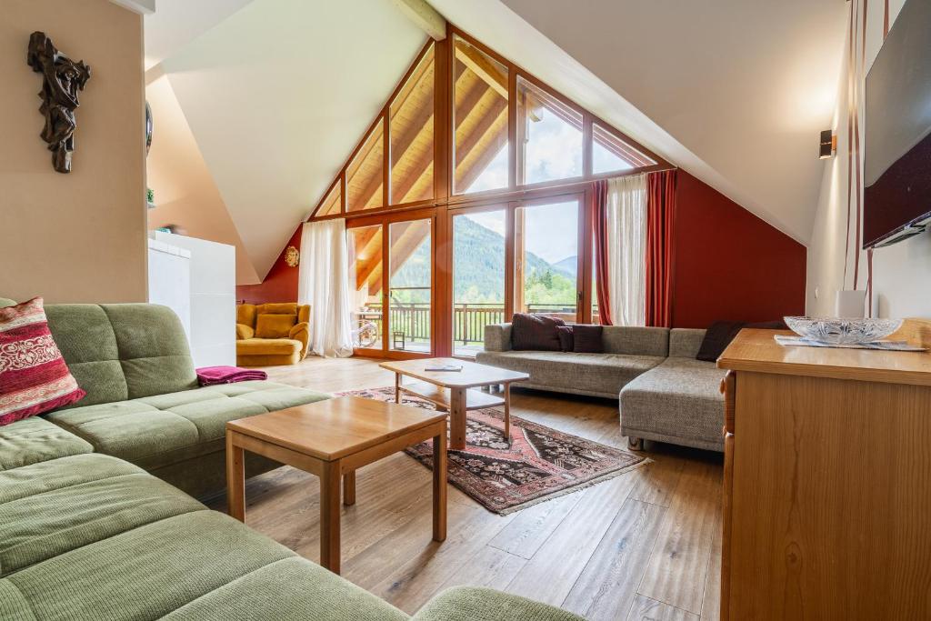 Posedenie v ubytovaní Schönes Apartment Prägant