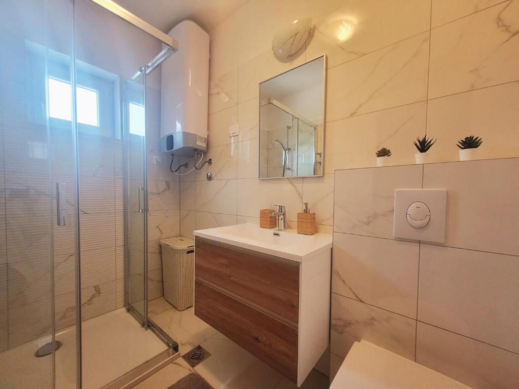Koupelna v ubytování Apartments Blazevic