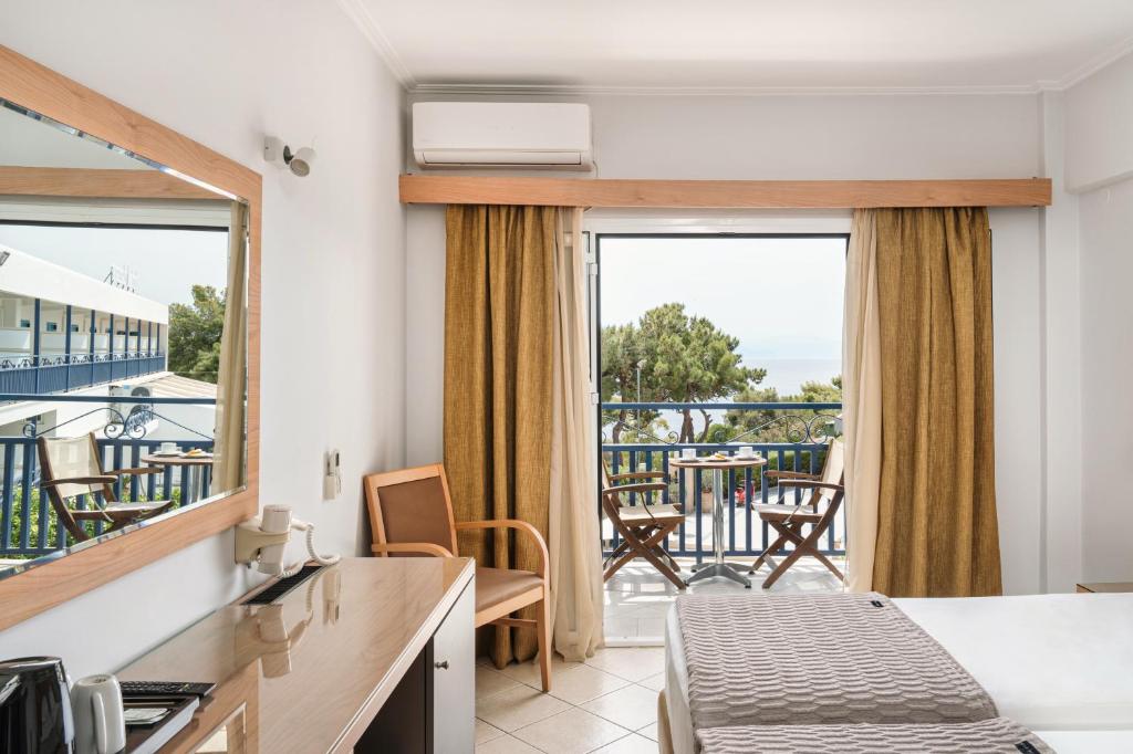Balkón nebo terasa v ubytování Danae Hotel
