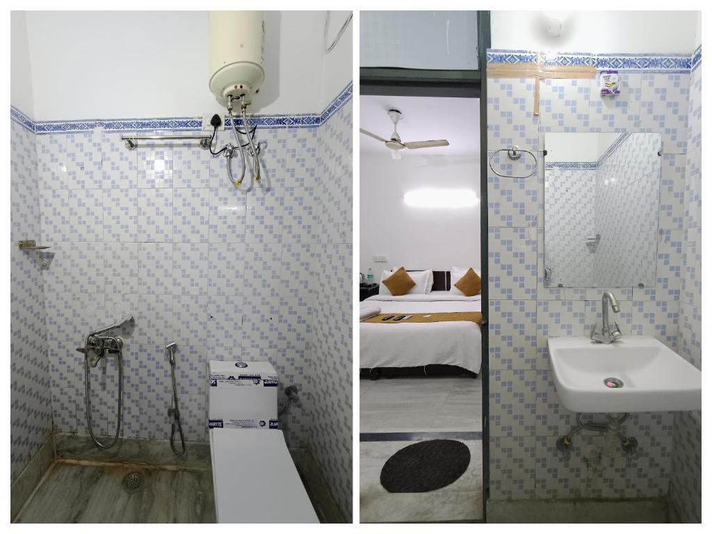 Koupelna v ubytování Hotel Hauz Khas Fort View