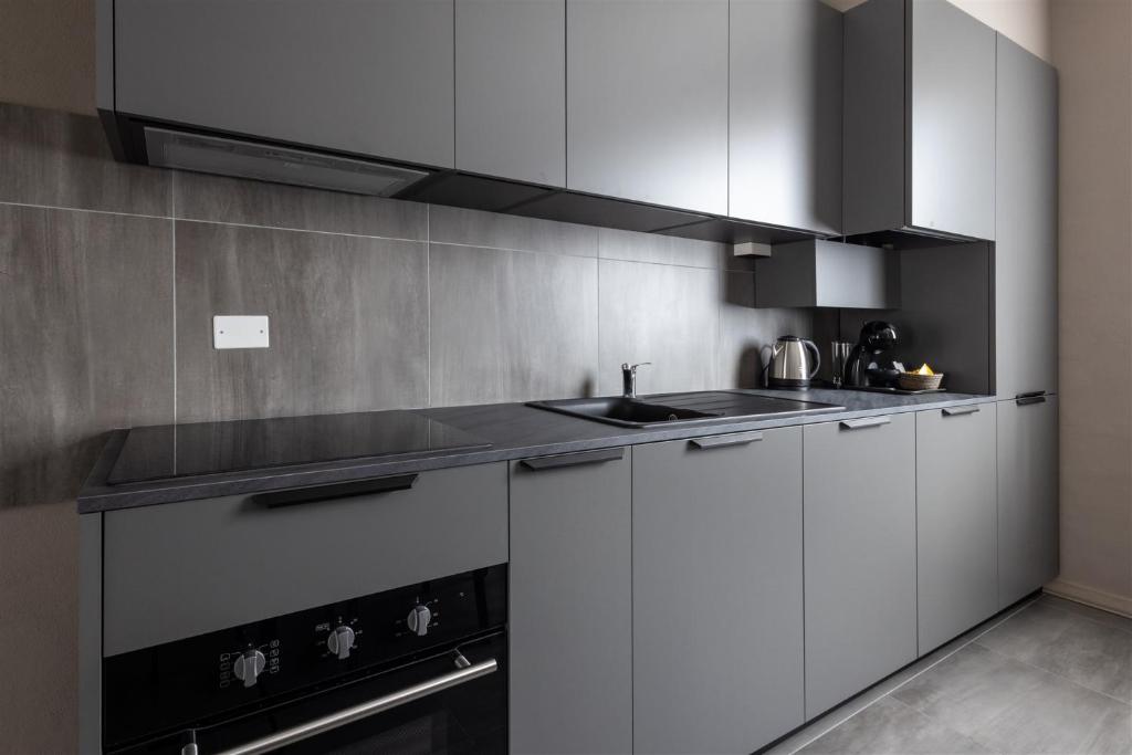 Kuchyň nebo kuchyňský kout v ubytování IseoLakeRental - Soleaura