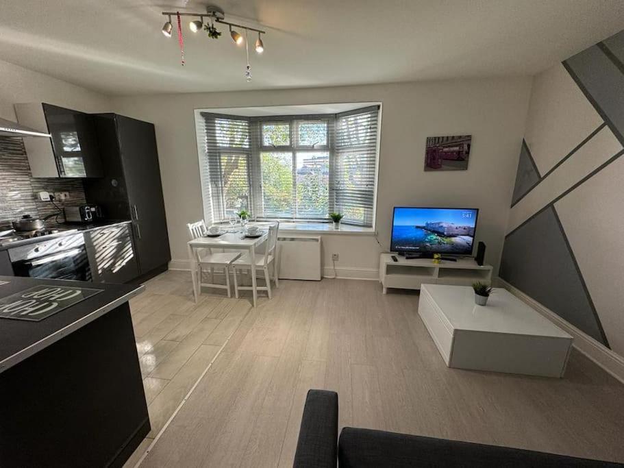 Kuchyň nebo kuchyňský kout v ubytování Luton Town Centre Apartment