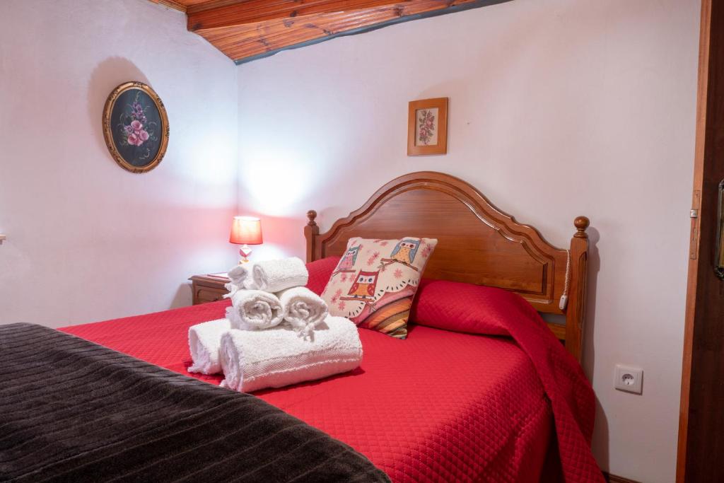 Postel nebo postele na pokoji v ubytování Casa dos Cobertos