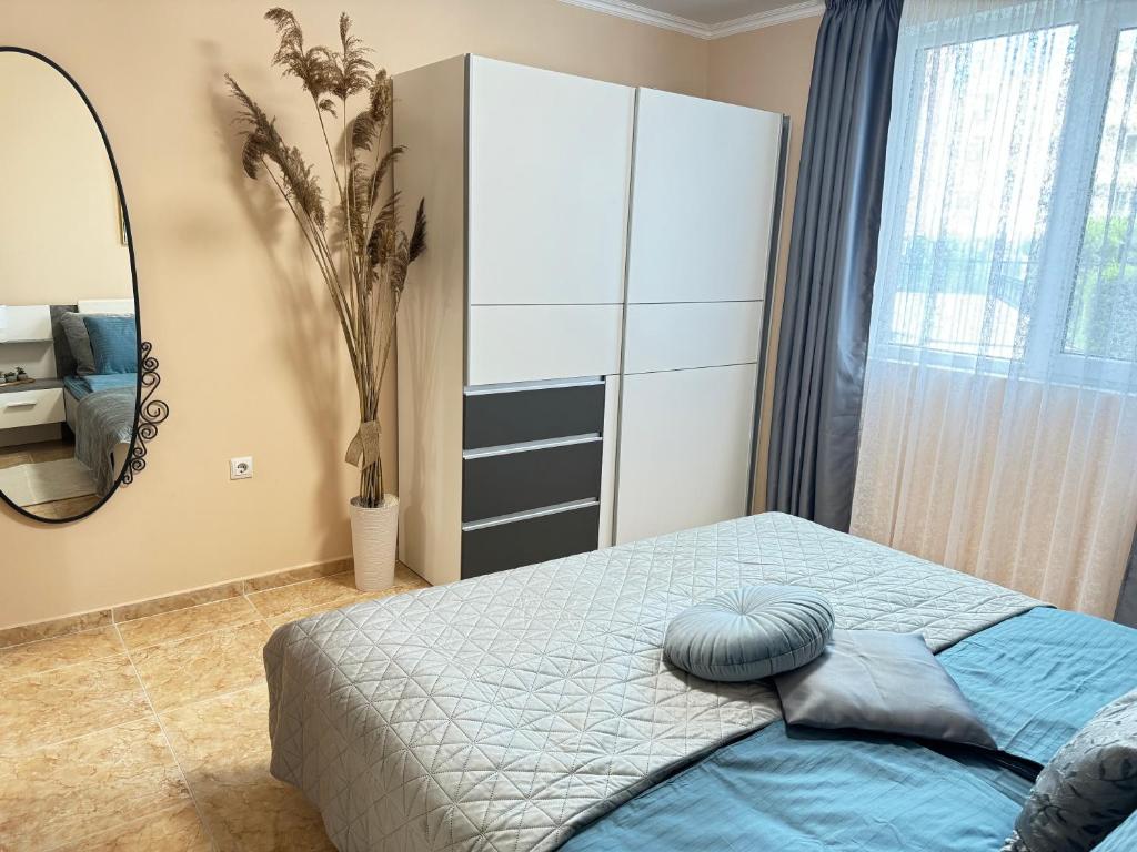 Postel nebo postele na pokoji v ubytování MaYana Beach Appartament