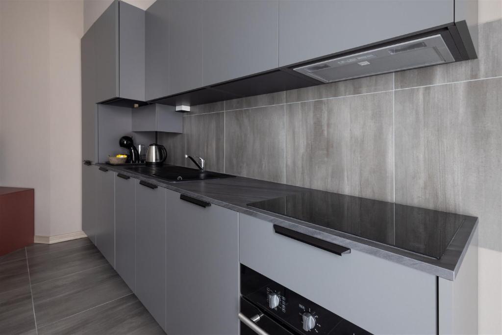 Kuchyň nebo kuchyňský kout v ubytování IseoLakeRental - Soleaura