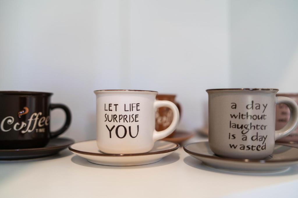 Coffee and tea making facilities at Apartment in the Heart of the Top Center