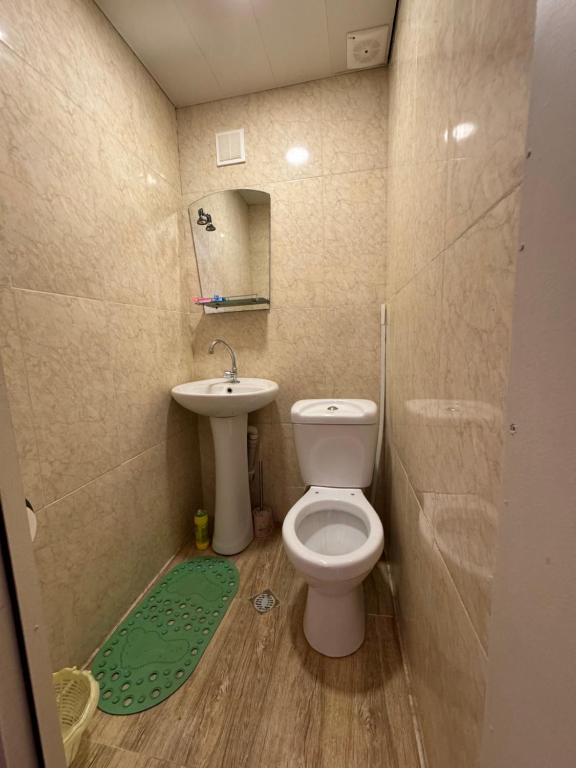 Koupelna v ubytování Guesthouse SANIKO