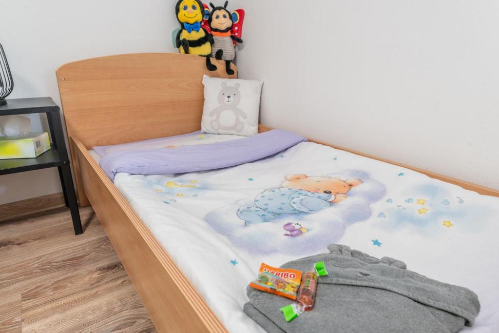 Postel nebo postele na pokoji v ubytování Dům č. 28