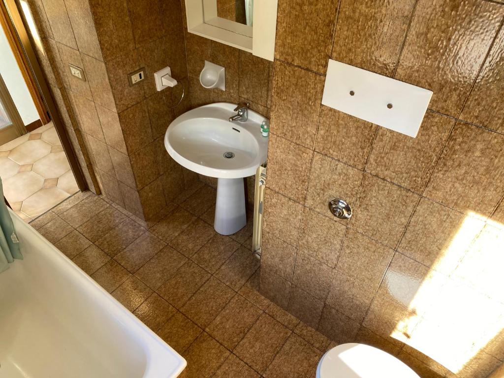 Koupelna v ubytování Casa zia Lidia