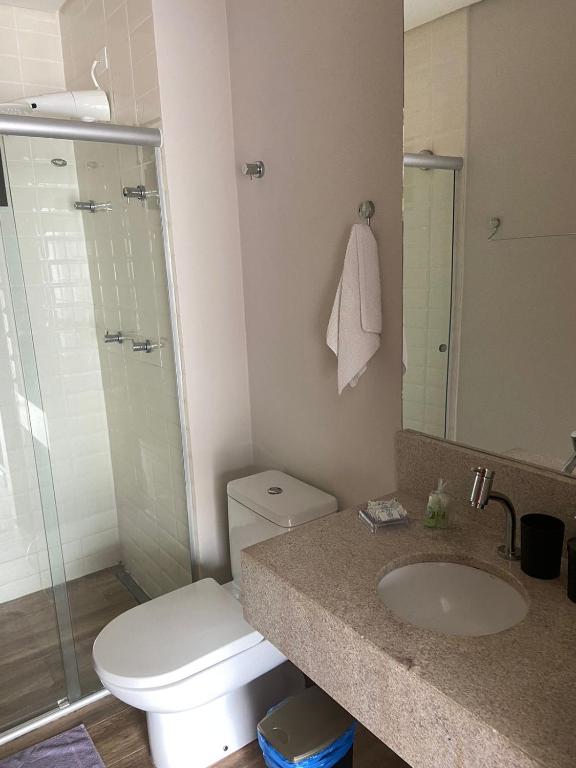 Koupelna v ubytování Tons de Mar Apart Hotel
