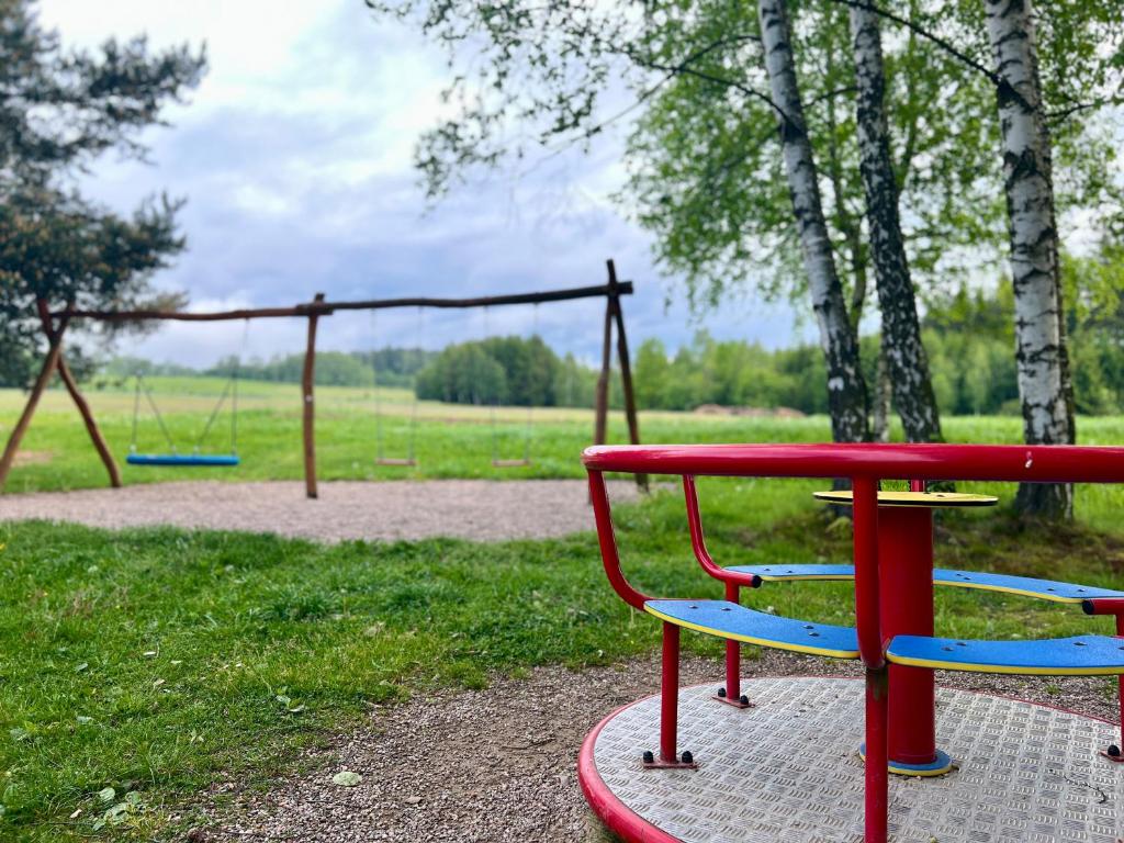 Herní místnost nebo prostor pro děti v ubytování Apartmán Hamerka
