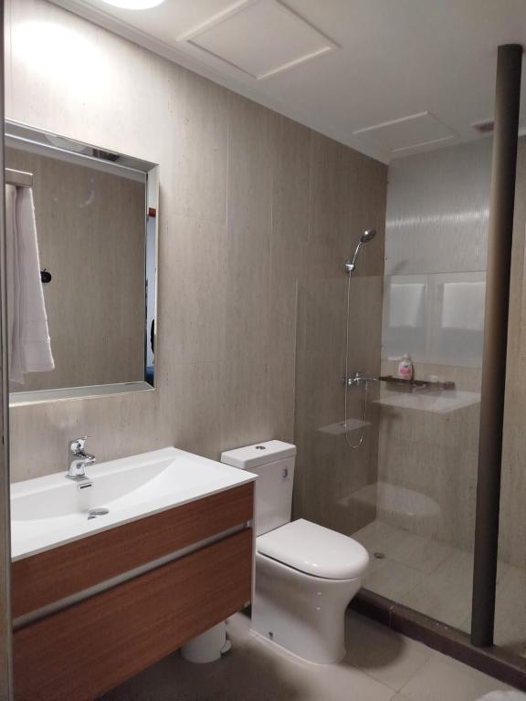 Koupelna v ubytování Hotel Ming Shen