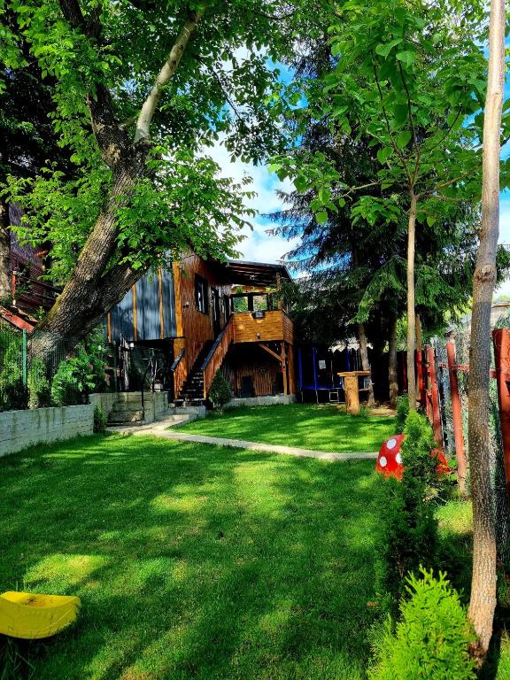 Zahrada ubytování Tiny House Căsuța cocoțată - Valea Doftanei - 2camere