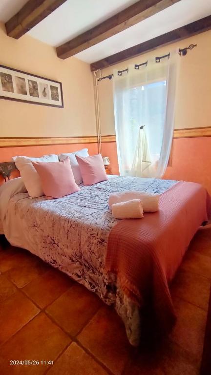Postel nebo postele na pokoji v ubytování Cal Pastor de Planès