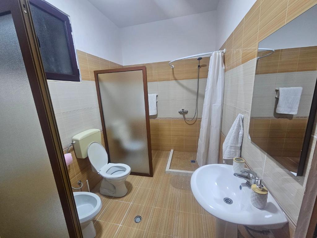 Koupelna v ubytování Rooms For Rent