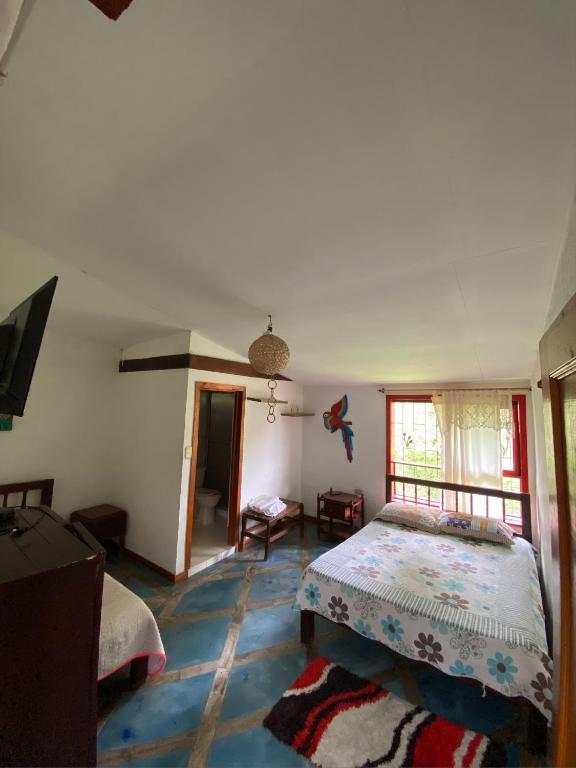 Postel nebo postele na pokoji v ubytování Finca hotel tierra grata