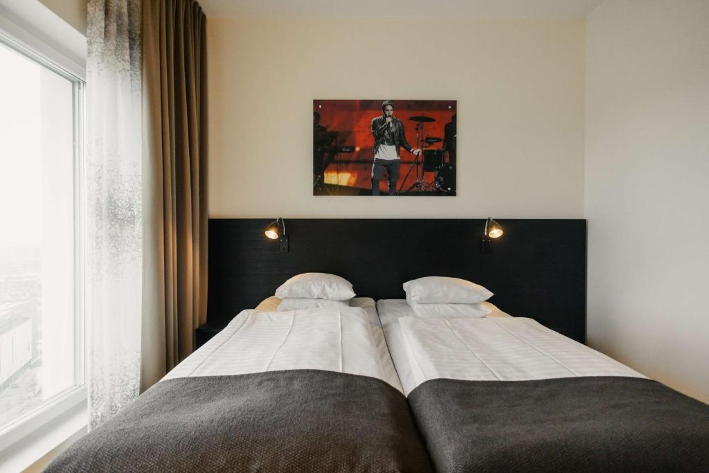 Postel nebo postele na pokoji v ubytování Best Western Malmo Arena Hotel
