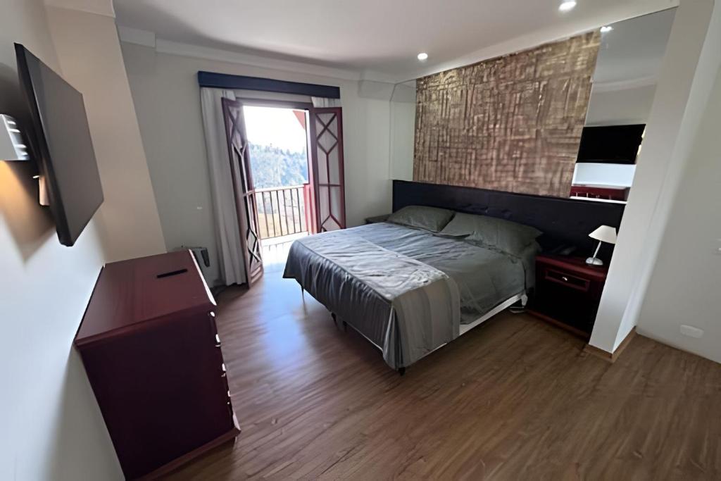 Postel nebo postele na pokoji v ubytování Flat no Home Green Home