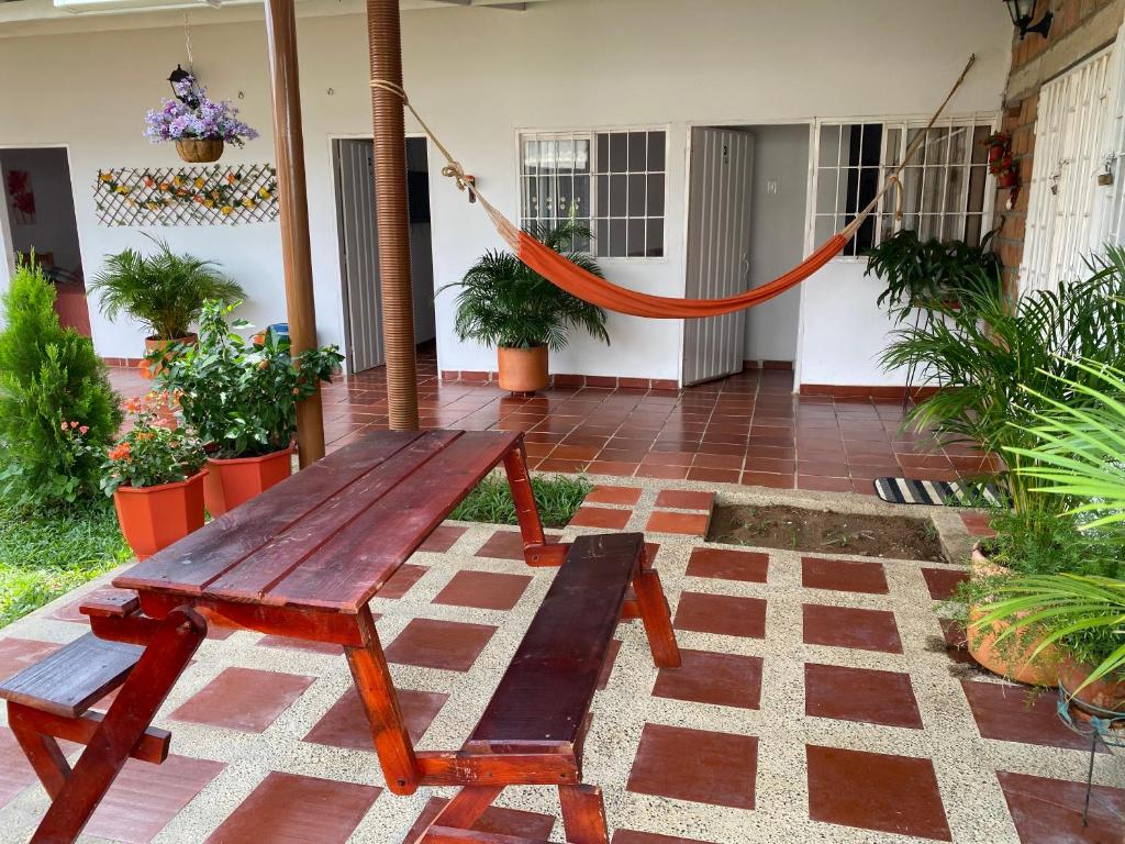 Patio nebo venkovní prostory v ubytování La Casa de Luzma