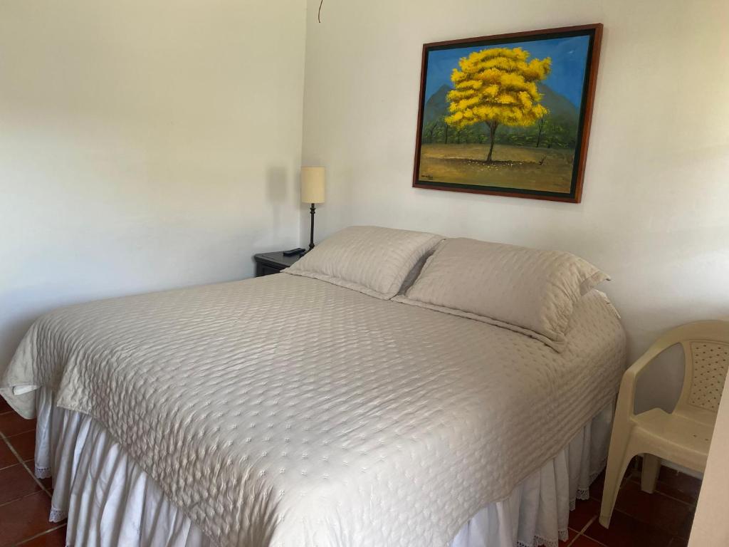 Postel nebo postele na pokoji v ubytování La Casa de Luzma