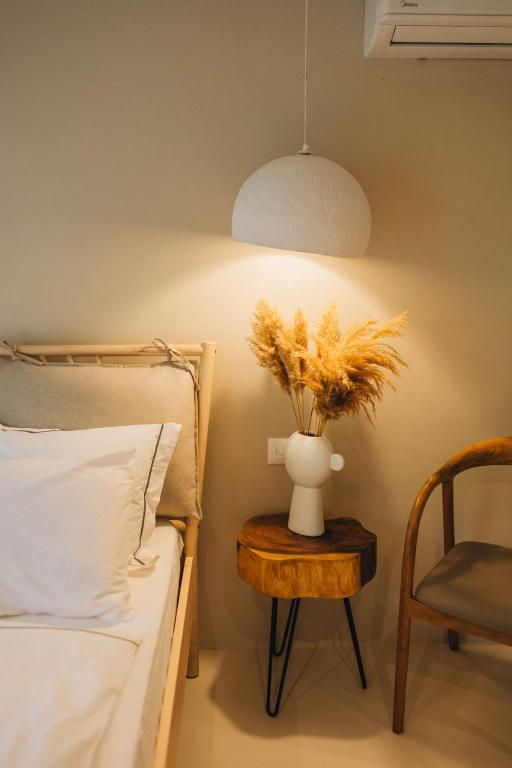 Postel nebo postele na pokoji v ubytování Pikarin rooms B&B