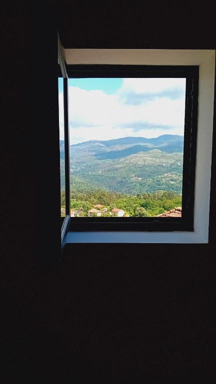 a window in a room with a view at Chalet do Soajo in Arcos de Valdevez
