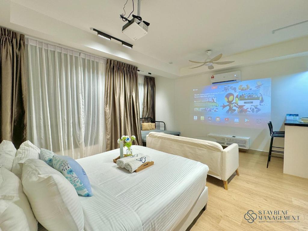 Bali Sea View Residences Melaka at Stayrene - Studio Met Bankbed