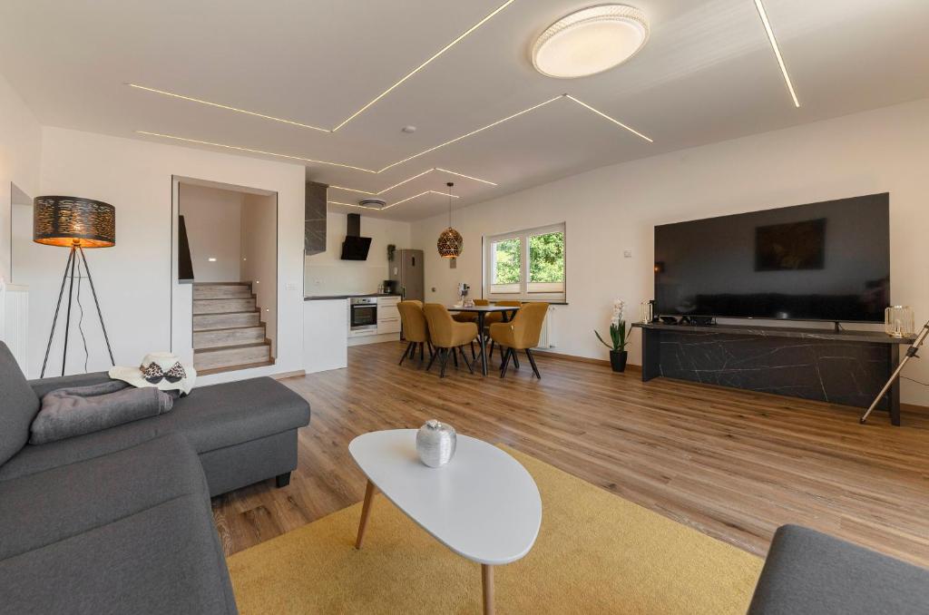 TV a/nebo společenská místnost v ubytování Holiday House Žalec